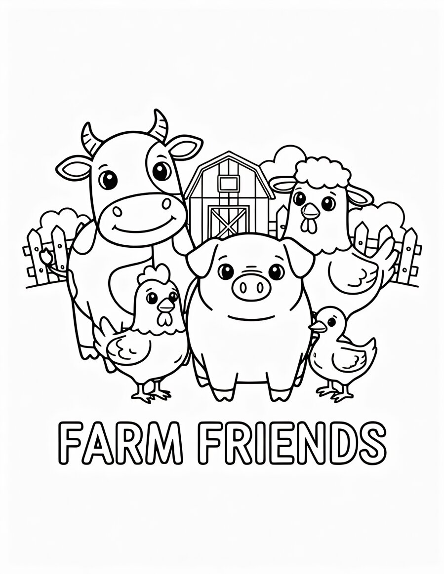 Simple adult coloring pages with large shapes and bright pencils