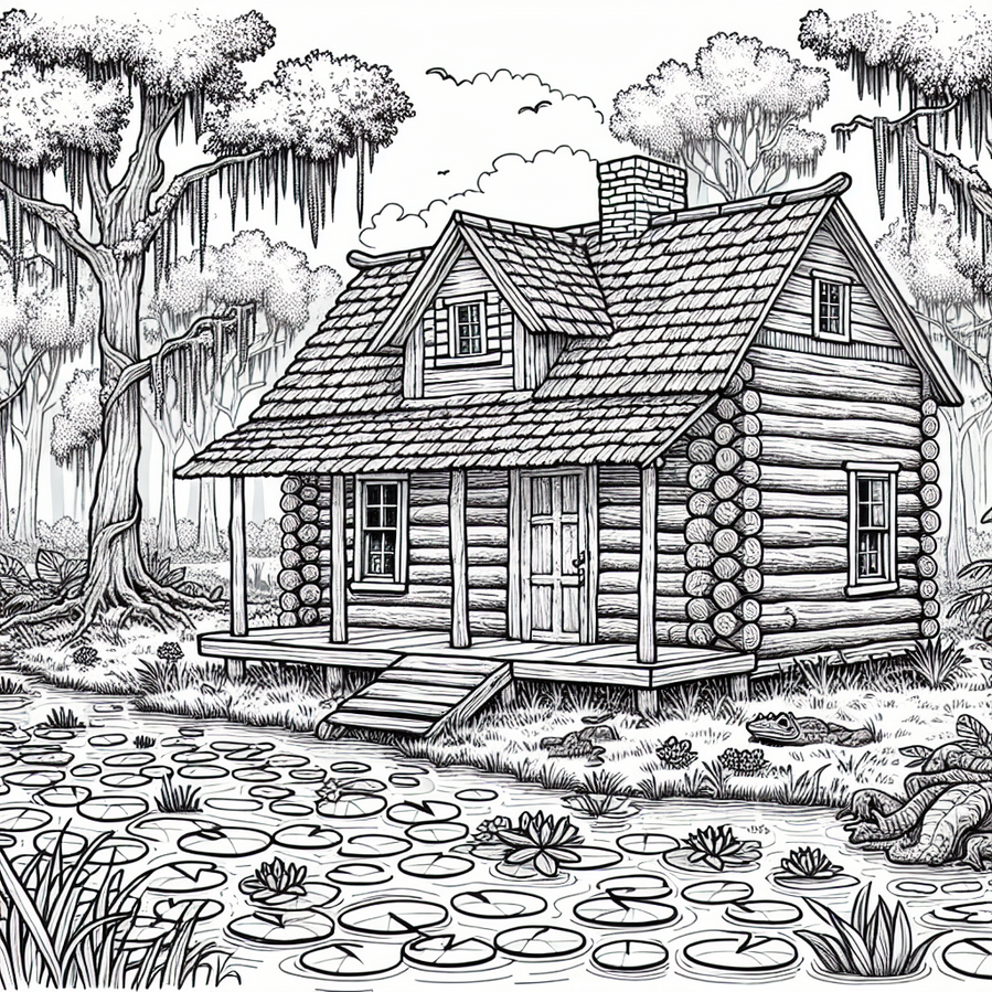 Cozy home-themed coloring pages with candles and a blanket nearby